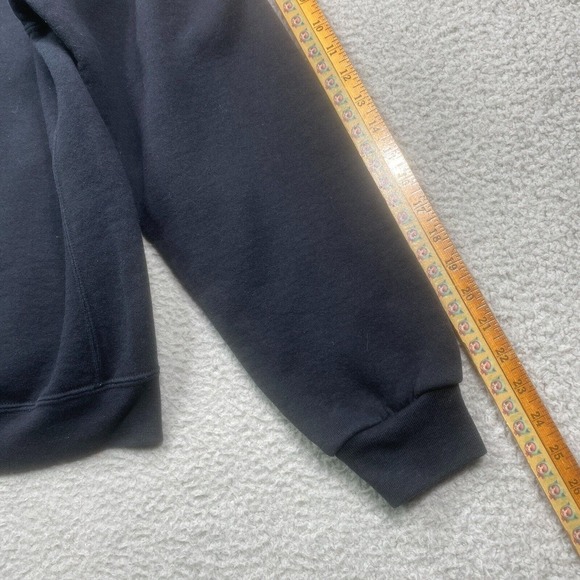 Russell Athletic Hoodie Mens Small Black You Gon Learn Today Streetwear Pullover - Picture 11 of 11